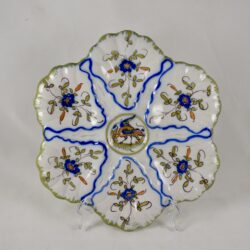 Martres-Tolosane Moustier Floral Oyster Plate - SOLD